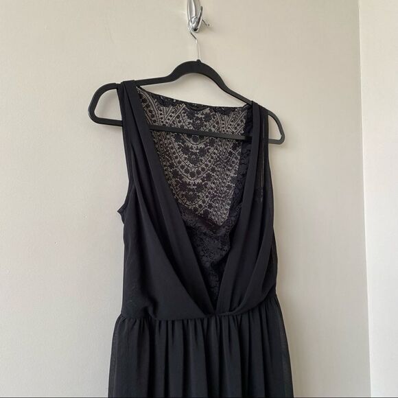 Asos-Lace Insert Sleeveless Midi Dress (Size:8) - Picture 7 of 12